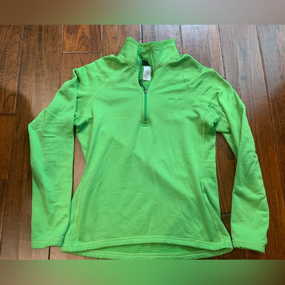 PATAGONIA Polartec Regulator Waffle Knit 1/4 Zip Top Jacket Womens xs